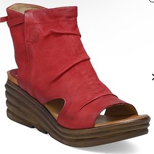 - Miz Mooz Leather Wedge Sandals - Anna